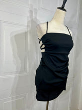 Load image into Gallery viewer, Sophie Black Backless Mini Dress