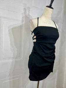 Sophie Black Backless Mini Dress