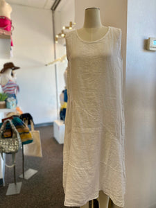 Karin White Linen Maxi Dress