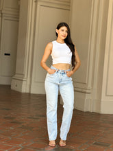 Load image into Gallery viewer, Lianna Light Wash Wide Leg Stretchy Denim