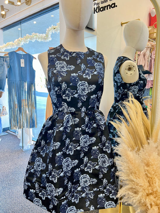 Sienna Navy Blue or White Floral Short Night Dress