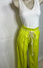 Load image into Gallery viewer, Gladys Neon or Natural Front Tie Wide Leg Pants