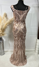 Load image into Gallery viewer, Sierra Rose Gold Evening Dress