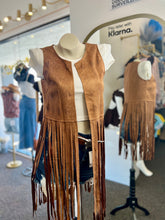 Load image into Gallery viewer, Rossemary Camel Western Boho Vest