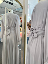 Load image into Gallery viewer, Katelyn Navy Blue or Light Gray Long Dress with Long Sleeve