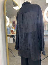 Load image into Gallery viewer, Sasha Denim or Black Oversized Button Up Shirt