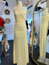 Load image into Gallery viewer, Bethany Butter Yellow or Black Maxi Dress Scarf Included