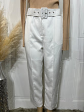 Load image into Gallery viewer, Allyson Green or White Front Self Cover Button Trousers