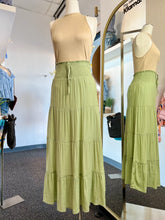 Load image into Gallery viewer, Wendy A Line Smocked Waist Ankle Length Peasant Style Skirt