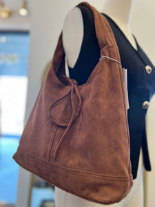Tania Suede Medium Shoulder Bag
