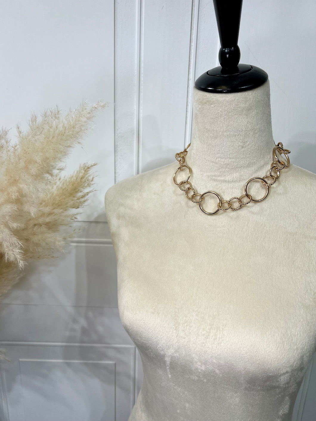 Danaliz Gold Hoop Chain Set