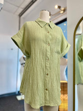 Load image into Gallery viewer, Breland Short Sleeve Button Up Blouse