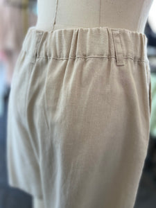Leanne Linen Key Lime or Natural Blend High Waist Shorts
