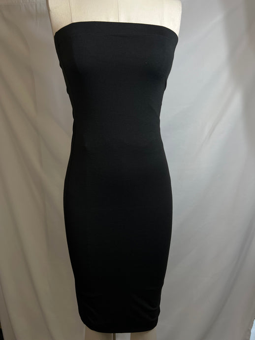 Kate Black Strapless Basic Tube Dress