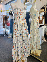 Load image into Gallery viewer, Sasha Boho Tie Back Tiered line Maxi Floral Sundress