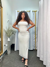 Load image into Gallery viewer, Alice White Strapless Polka Dot Dress