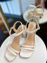 Load image into Gallery viewer, Xaviera Open Front White Chunky Heels