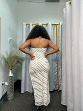 Load image into Gallery viewer, Alice White Strapless Polka Dot Dress