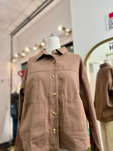 Load image into Gallery viewer, Jenna Brushed Twill Trucker Jacket