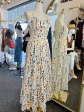 Load image into Gallery viewer, Sasha Boho Tie Back Tiered line Maxi Floral Sundress