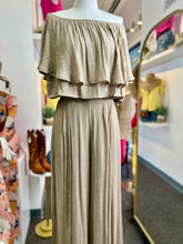 Load image into Gallery viewer, Heather Pearl or Mocha Flowy Off The Shoulder Set