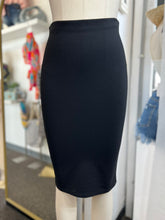 Load image into Gallery viewer, Sasha Solid Black Pencil Skirt