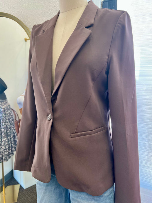 Sidney Mauve, Taupe and Black Blazer