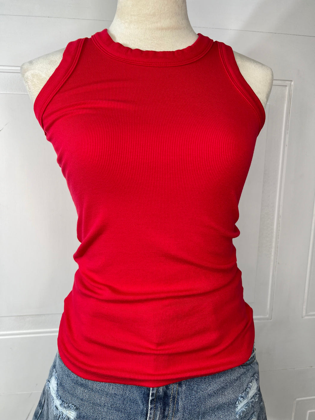 Alice Red, White, Black, Natural, Olive or Gray Basic Tank Top