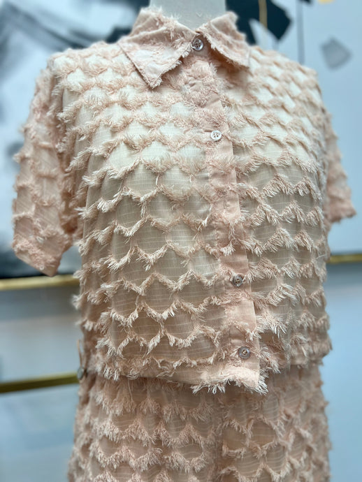 Lucy Blush Woven Two Pieces Short Set