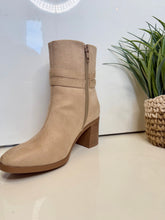 Load image into Gallery viewer, Chloe Camel Suede Bootie
