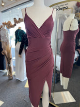 Load image into Gallery viewer, Lizeth Black,Pink or Burgundy Side Rushing Detail Midi Dress
