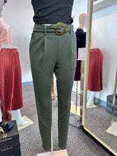 Load image into Gallery viewer, Jazmine Olive Green Pants w/ Belt