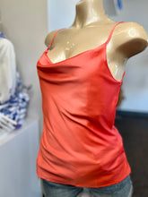Load image into Gallery viewer, Notorious Allure Cream or Black Satin Cowl Neck Camii Spaghetti Strap Top