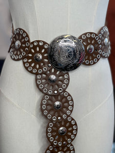 Vanessa Brown/Silver Flora Western Belt