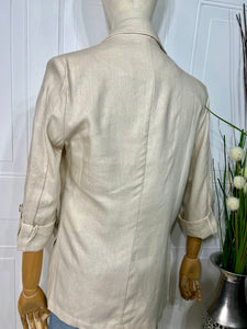 Kendra Linen Blend Office Blazer