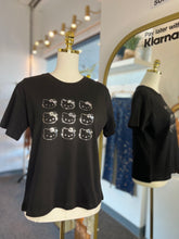 Load image into Gallery viewer, Kitty Foil Print Round Neck Soft Stretchy Tee