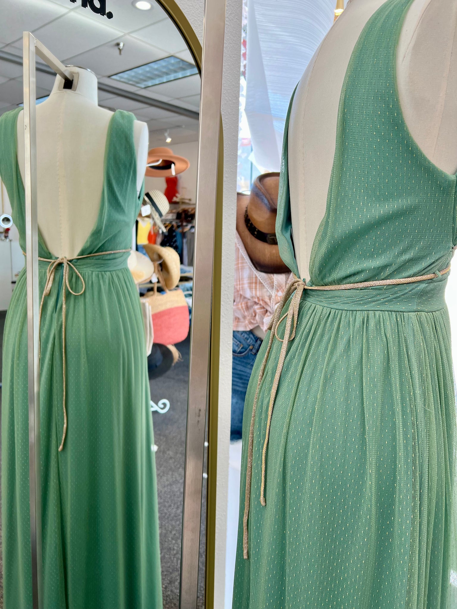 Miranda Mint Goddess Empire Waist V Neck Maxi Dress Miranda Mint Goddess Empire Waist V Neck Maxi Dress