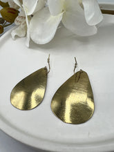 Load image into Gallery viewer, Jennifer  Gold Tear Drop Dangle Earrings