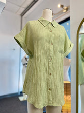 Load image into Gallery viewer, Breland Short Sleeve Button Up Blouse
