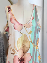 Load image into Gallery viewer, Kailani White Tropical Floral Print Ribbed Maxi Dress