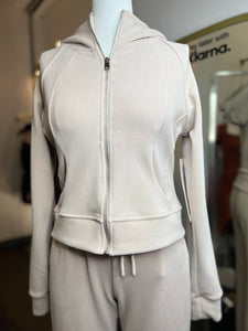 Destiny Milk Tea Suede Hoodie