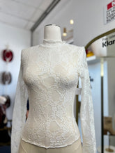 Load image into Gallery viewer, Lola Lace Mock Neck Stretchy Lace Long Sleeve Top