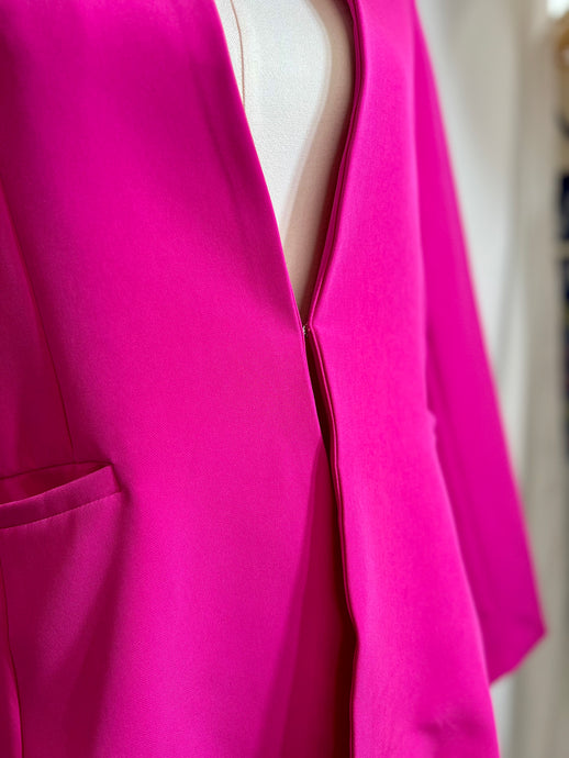 Brianda Hot Pink or Black Curvy Blazer