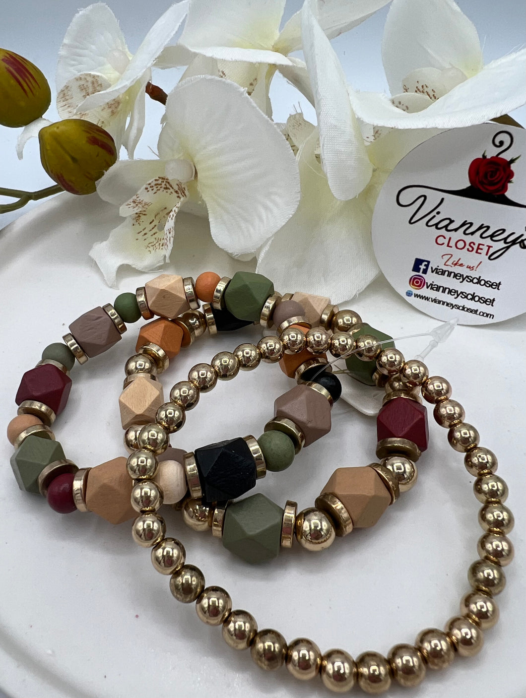 Genesis Multicolor Wooden Beaded Bracelet