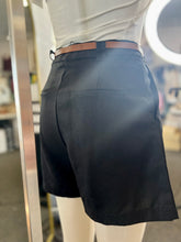 Load image into Gallery viewer, Karissa Linen Belted Black,Taupe and White Shorts