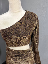 Load image into Gallery viewer, Gianna Gold Shimmer Cut Out Stretchy Dress