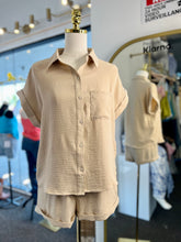 Load image into Gallery viewer, Hailey Light Taupe Button Up Blouse