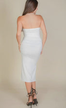 Load image into Gallery viewer, Savannah Pink or White Split Hem Tube Dress