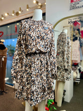 Load image into Gallery viewer, Coraline Plus Foliage Print Long Sleeve Asymmetrical Dress
