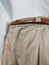 Load image into Gallery viewer, Karissa Linen Belted Black,Taupe and White Shorts